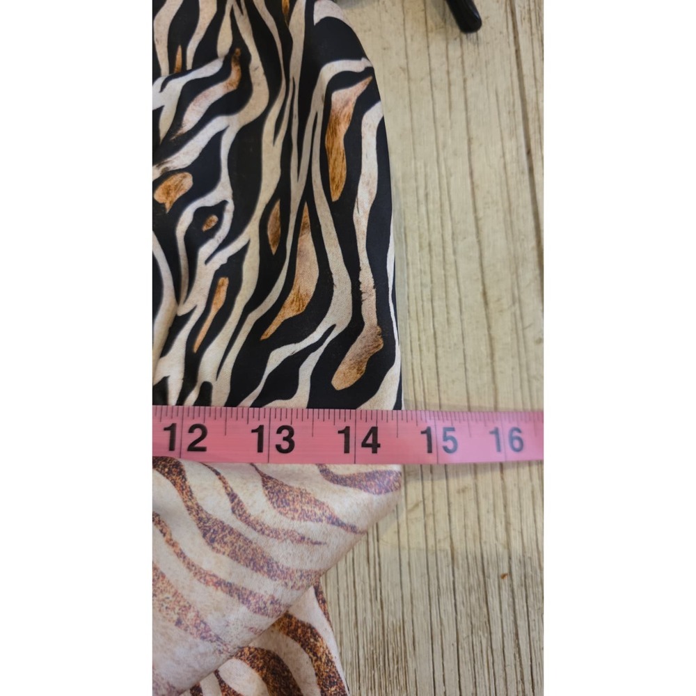 Avec Les Filles Animal Print Halter Maxi Dress Leopard Zebra Tiger Gown 8 - Picture 15 of 16